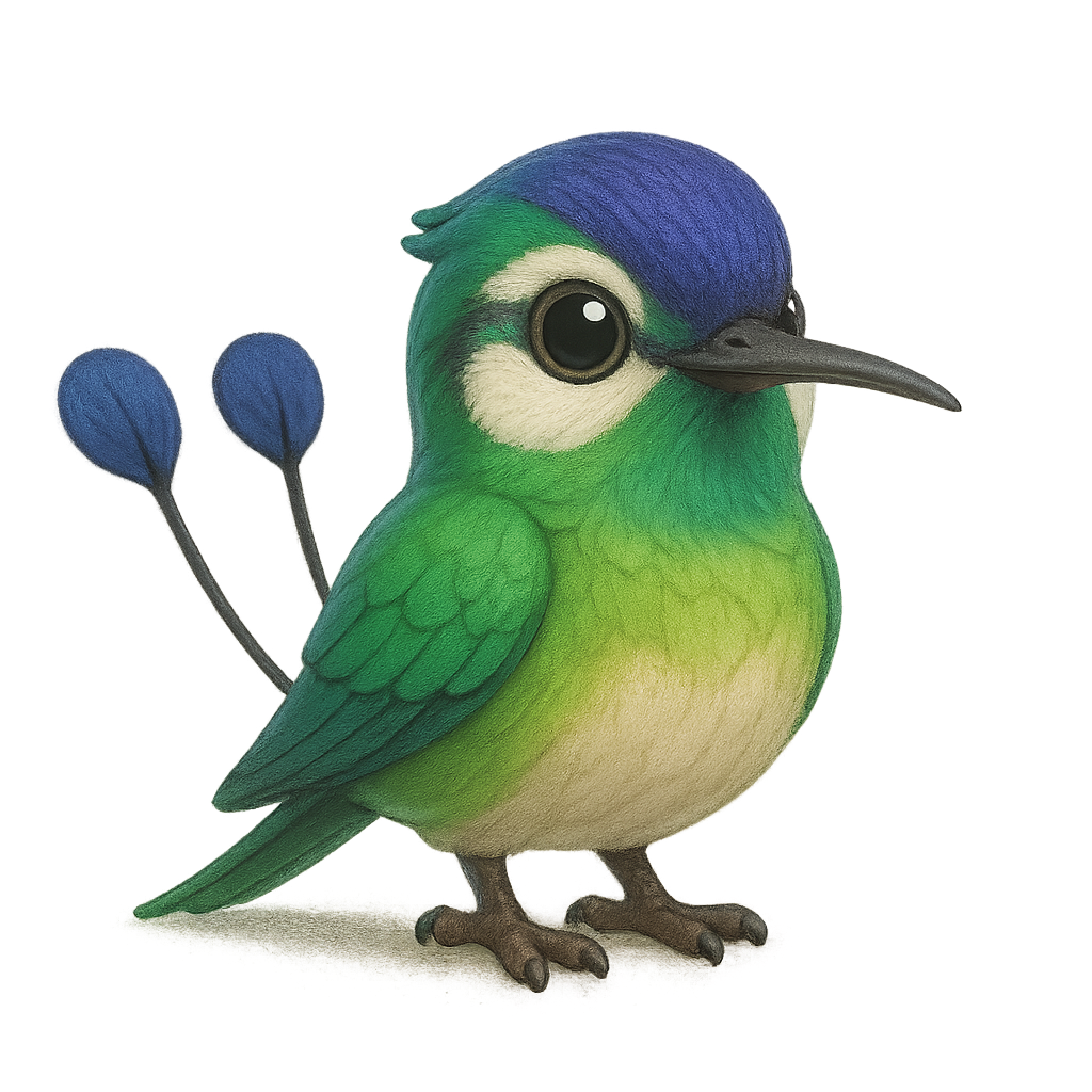 긴꼬리유리벌새 (Marvelous Spatuletail)