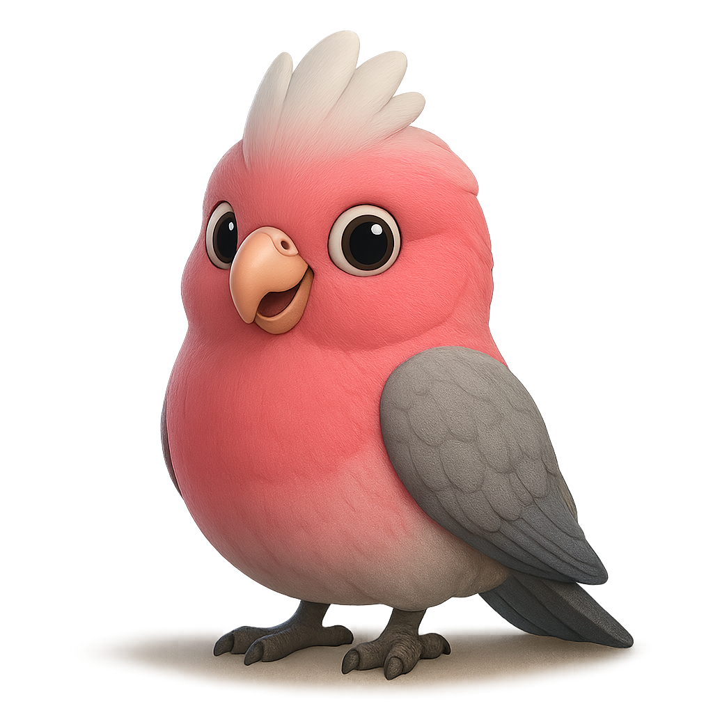 로즈핑크앵무 (Galah Cockatoo)