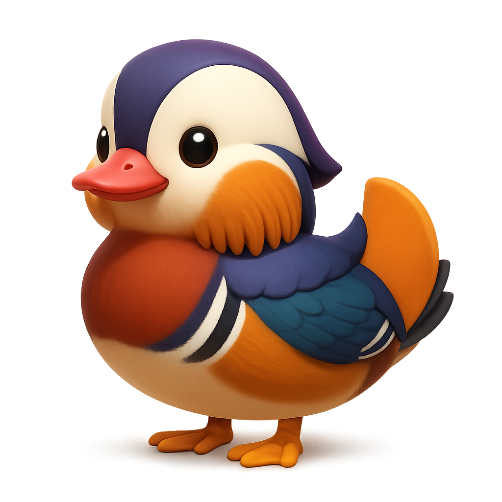 백봉오리 (Mandarin Duck)