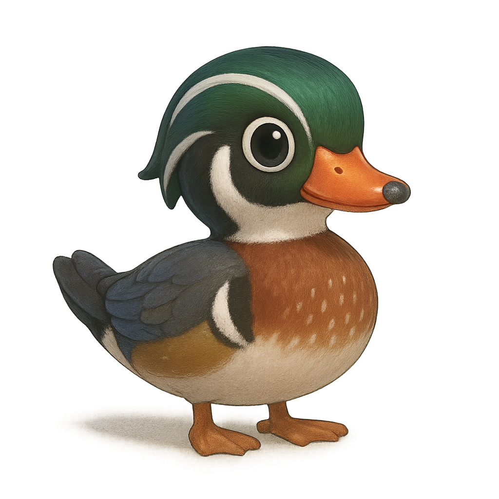 북미흰죽지오리 (Wood Duck)