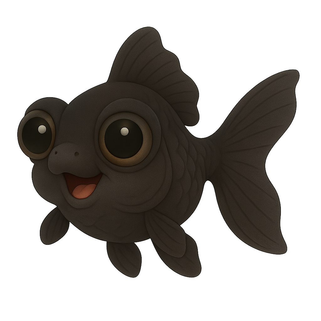 블랙 무어(Black Moor) 금붕어