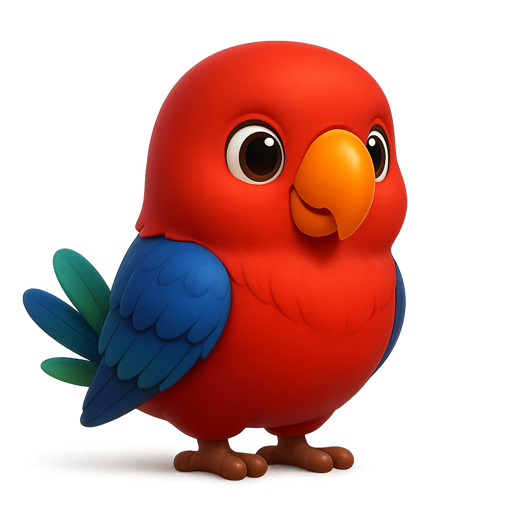 진홍앵무 (Eclectus Parrot)