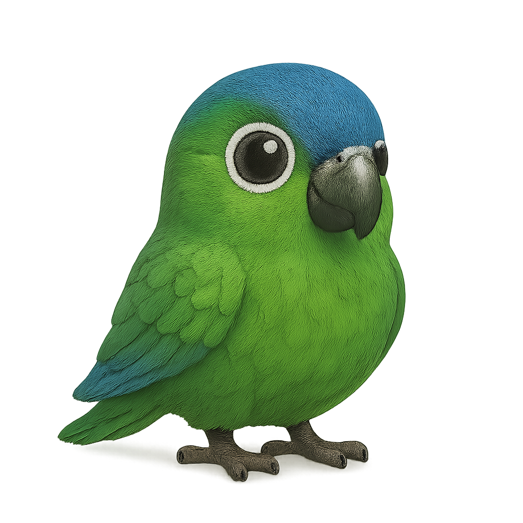 푸른왕관앵무 (Blue-crowned Parakeet)