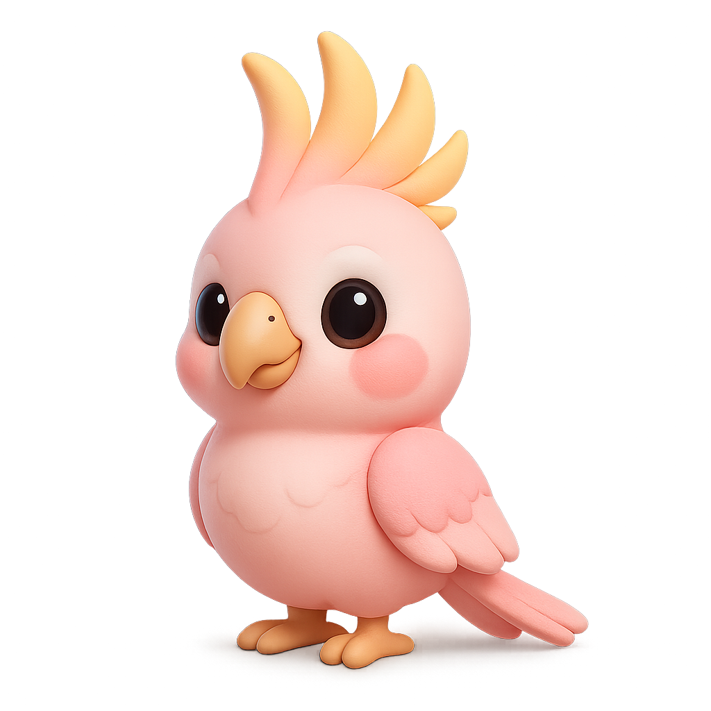 핑크앵무 (Pink Cockatoo)