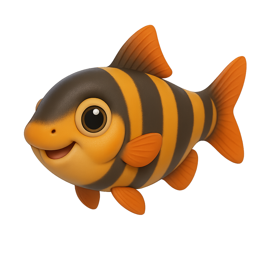 번디드 레인보우 샤크 (Banded Rainbow Shark)