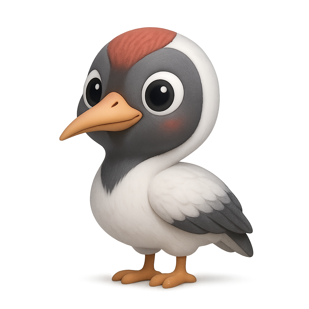 재두루미 (White-naped Crane)